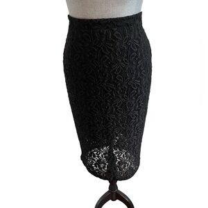 Bobeau Lace Pencil Skirt Size S